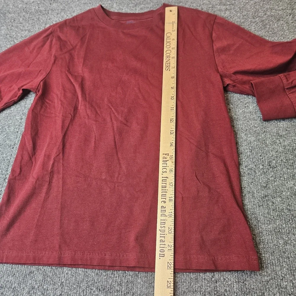 Polo Ralph Lauren Boys Longsleeve Tshirt Crew Neck Dark Red Size‎ Medium 10-12